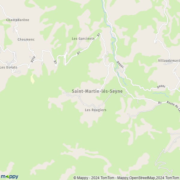 La carte pour la ville de Saint-Martin-lès-Seyne 04140