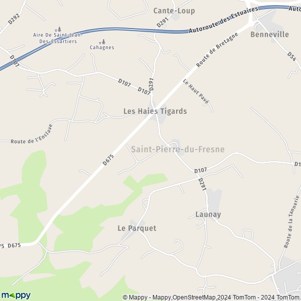 La carte pour la ville de Saint-Pierre-du-Fresne 14260