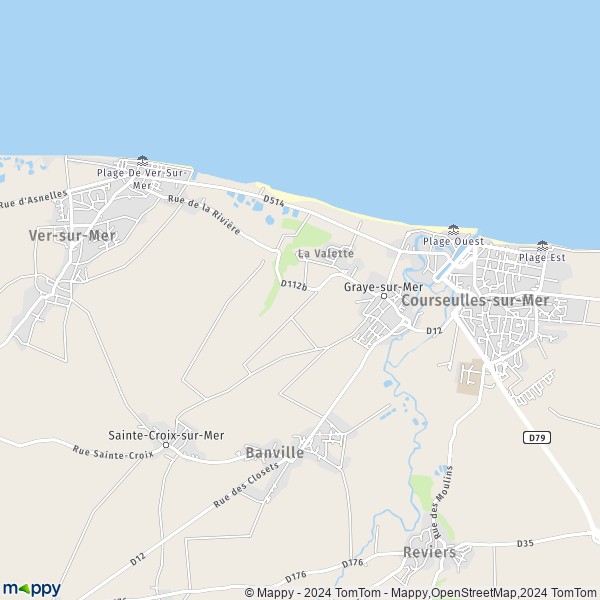La carte pour la ville de Graye-sur-Mer 14470
