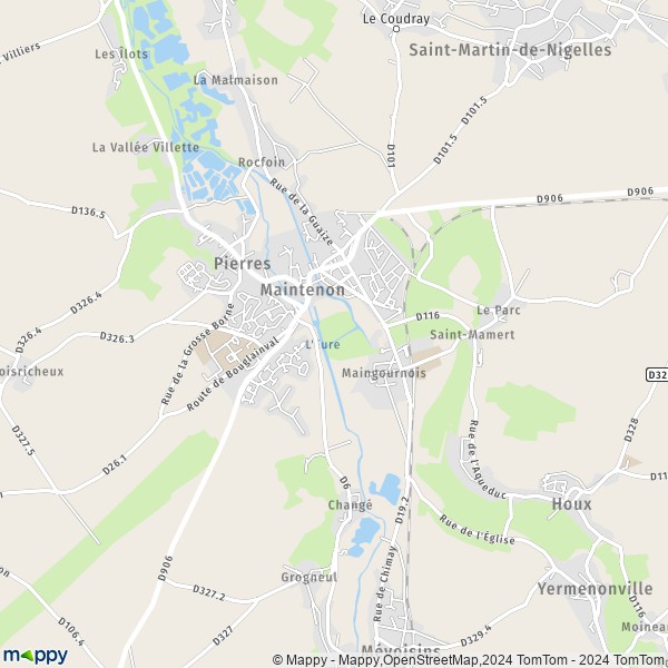 La carte pour la ville de Maintenon 28130