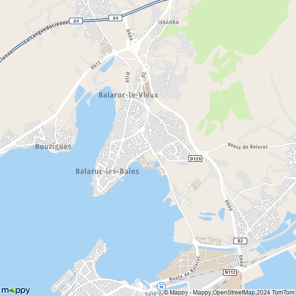 La carte pour la ville de Balaruc-les-Bains 34540