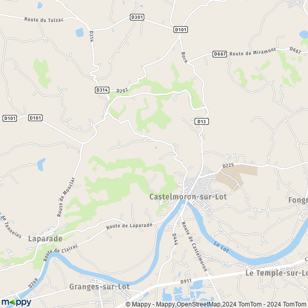 La carte pour la ville de Castelmoron-sur-Lot 47260