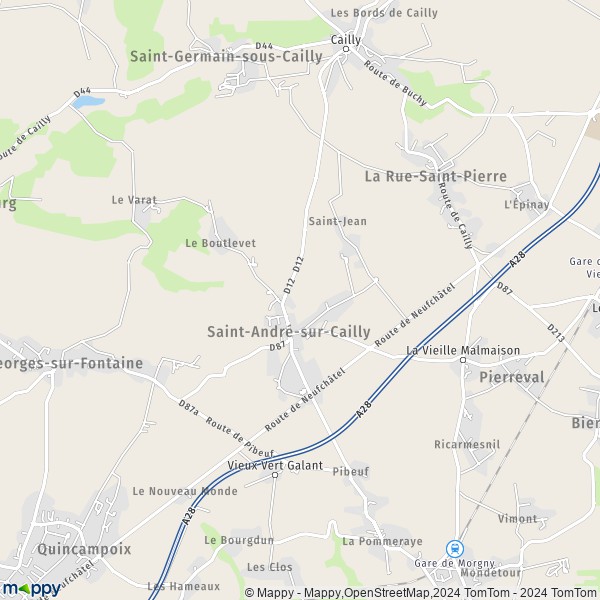 La carte pour la ville de Saint-André-sur-Cailly 76690