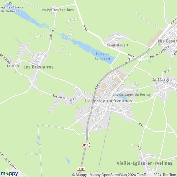 La carte pour la ville de Le Perray-en-Yvelines 78610