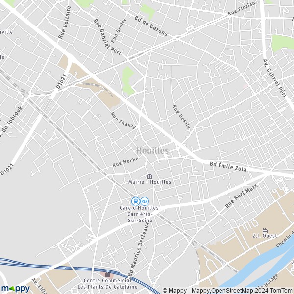 La carte pour la ville de Houilles 78800